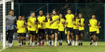 Skuad Harimau Malaya akan menentang Myanmar dalam aksi pembukaan Piala AFF 2026 di Yangon, esok. - UTUSAN/ISKANDAR ISHAK