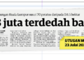 KERATAN UTUSAN MALAYSIA 23 JULAI 2026.
