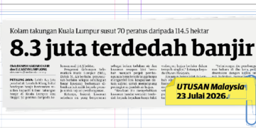 KERATAN UTUSAN MALAYSIA 23 JULAI 2026.