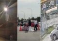 Tiga penunggang motosikal