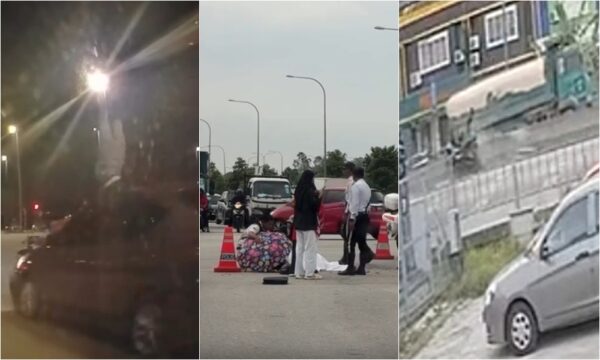 Tiga penunggang motosikal