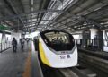 GAMBAR fail sebuah tren di Bangkok. - AFP