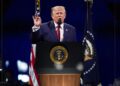 TRUMP memuji AS pada ulang tahun ke-250 negara itu. - AFP