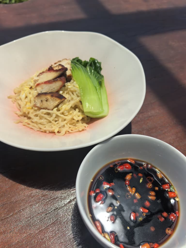 Mi Tuaran with char siu chicken