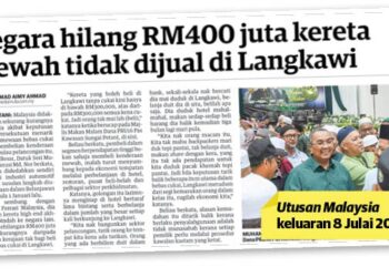 LAPORAN Utusan Malaysia semalam.