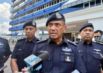 ALZAFNY Ahmad ketika ditemui pemberita pada sidang akhbar di Ibu Pejabat Polis Kontinjen (IPK) Negeri Sembilan di Seremban hari ini.-UTUSAN/NOR SHAFIQAH MOHD GHAZALI