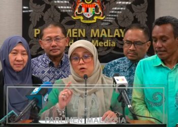 MAS Ermieyati Samsudin pada sidang akhbar di Parlimen semalam.