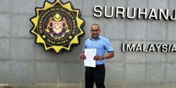 Jeyenderan ketika ditemui selepas hadir ke Ibu Psjabat SPRM hari ini.