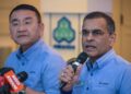 MOHAMMED Azman ketika berucap pada sidang media Skim Kemalangan Bukan Bencana Kerja (Lindung 24 Jam) di Menara Perkeso, Jalan Ampang di sini, hari ini. - UTUSAN/SYAKIR RADIN