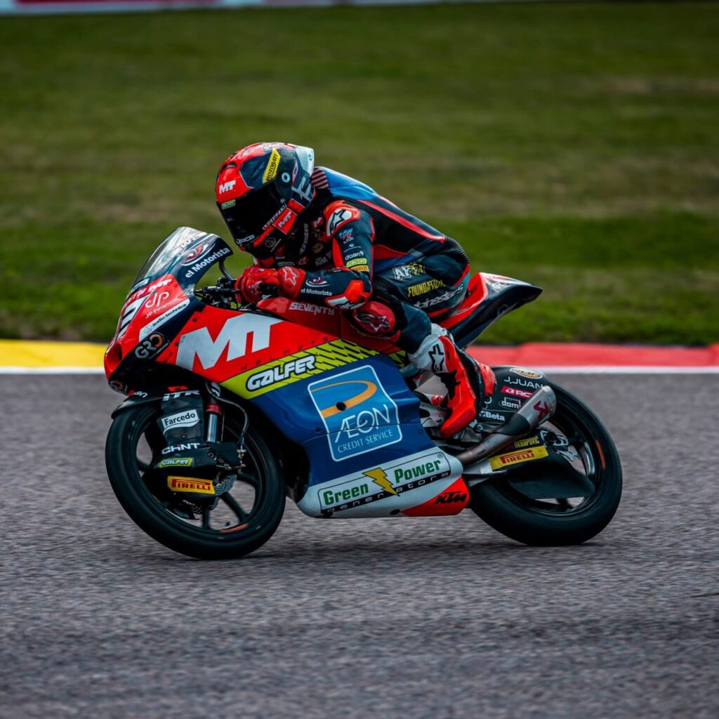 Malaysian rider Hakim Danish secures third on grid for German Moto3 GP