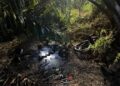 MAYAT Nasrulhaq ditemukan dalam kawasan ladang kelapa sawit di Kilometer 8.2, Jalan Kluang–Kota Tinggi, hari ini.