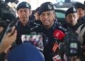 ALZAFNY Ahmad pada sidang akhbar di Kompleks Pentadbiran Daerah Port Dickson hari ini. - UTUSAN/MOHD. SHAHJEHAN MAAMIN