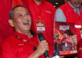 AMINUDDIN Harun semasa sidang akhbar pada Majlis Peluncuran Manifesto Pakatan Harapan sempena PRN Negeri Sembilan di Seremban hari ini.-UTUSAN/ISKANDAR ISHAK