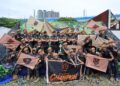 MOHD. Yusri Hassan Basri bersama Pasukan 69 Komando Pasukan Gerakan Khas (PGK) pada Majlis Penutupan Ujian Rentas Halangan Jabatan KDNKA 2026 di Kompleks Lapang Sasar Briged Tengah Pasukan Gerakan Am (PGA) di sini, hari ini.