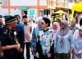 RAJA Permaisuri Perak, Tuanku Zara Salim (tengah) berkenan berangkat hadir pada lawatan kerja di Pusat Koreksional Batu Gajah, Batu Gajah hari ini.