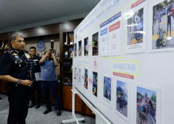 Pengarah Jabatan Siasatan dan Penguatkuasaan Trafik, Datuk Seri Muhammed Hasbullah Ali pada sidang akhbar Prestasi Op Mabuk bagi Tempoh Januari-Jun 2026, di Ibu Pejabat Polis Bukit Aman, di sini hari ini. -UTUSAN/SHIDDIEQIIN ZON