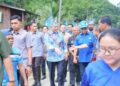 AHMAD Zahid Hamidi (kiri) dan Jalaluddin Alias (kanan) ketika menghadiri Majlis Ramah Mesra Bersama Masyarakat Orang Asli, hari ini.