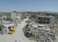 BEBERAPA bangunan musnah akibat serangan Israel di selatan Lubnan. - AFP