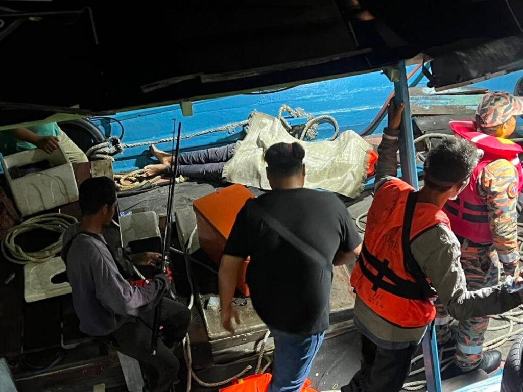 One dead, three injured as squid fishing boat capsizes off Malaysia