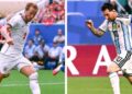 Pertembungan Harry Kane dan Lionel Messi pasti menyajikan aksi menarik dalam saingan separuh akhir England menentang Argentina, esok. - AFP