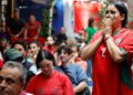 Reaksi penyokong Maghribi selepas pasukan mereka tersingkir daripada saingan Piala Dunia 2026. - AFP