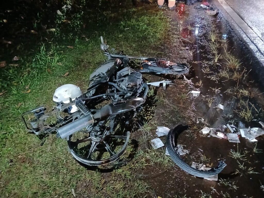 Two motorcycles in RXZ Members convoy catch fire after crash