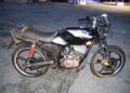 KEADAAN sebuah motosikal yang terbabit kemalangan membabitkan 12 motosikal dan sebuah kereta di Lebuhraya Pantai Timur (LPT) berhampiran susur keluar Jabor di Kuantan, Pahang. - IHSAN POLIS