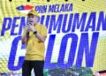 NIK Nazmi ketika Majlis Pengumuman Calon Bersama bagi Pilihan Raya Negeri (PRN) Melaka. - UTUSAN/AMIR KHALID