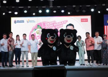 NGA Kor Ming (enam dari kiri) menyempurnakan program Ekspo Jom Makan Ipoh 2026 di Ipoh, Perak semalam.