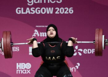 Aqilah berjaya menghadirkan kilauan perak buat negara selepas menamatkan saingan kategori +86 kilogram (kg) di tempat kedua pada penampilan sulungnya di Glasgow 2026.-IHSAN MSN