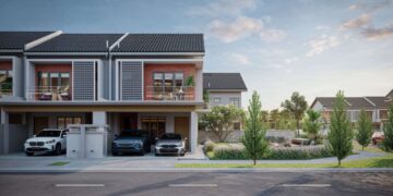 PEMBANGUNAN ini merangkumi 140 unit rumah teres dua tingkat pada harga jualan bermula RM738,000.