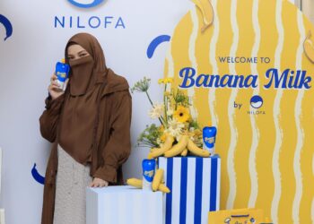 NOOR Neelofa Mohd Noor Majlis selepas Majlis Pelancaran Semula Nilofa Banana Milk 2026 di Flint, The Curve, di sini semalam.