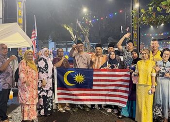 PROGRAM Serahan Jalur Gemilang berlangsung meriah di Lepak Lorong dan Pasar Anak Muda di Temerloh, Pahang.