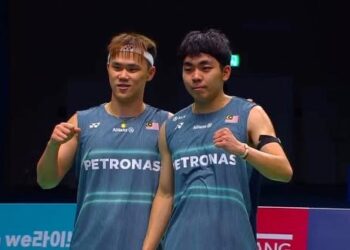 Beregu lelaki negara, Tee Kai Wun-Yap Roy King dinobatkan selaku juara pada Kejohanan Badminton Korea Masters di Asan, Korea Selatan, hari ini. - IHSAN MAXBAD