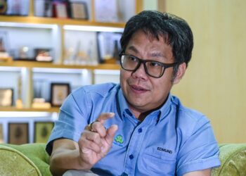 EDMUND Cheong Peck Huang ketika ditemu bual Utusan Malaysia di Menara Perkeso, Jalan Ampang, baru-baru ini.