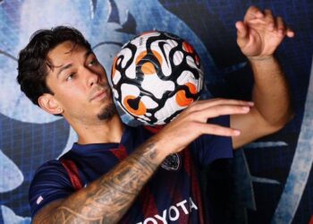 Gabriel Palmero kembali ke negara ini menyertai Johor Darul Ta’zim (JDT). - IHSAN JOHOR SOUTHERN TIGERS