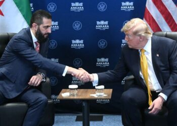 DONALD Trump dan Ahmed al-Sharaa. - AFP