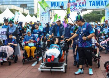 SHAMSUL AZRI Abu Bakar pada program Larian MAPPA XXI Tahun 2026 di Putrajaya.