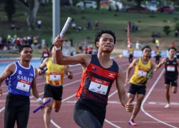 Atlet pecut Johor, Danish Iftikhar Muhammad Roslee antara paling menyerlah di SUKMA Selangor 2026. - UTUSAN/AMIR KHALID