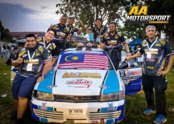 PASUKAN AA Motorsports Darsa Lube Rally Team dari Perlis mengharumkan nama negeri ini di pentas antarabangsa dalam kejohanan Fia Asia-Pasific Rally Championship 2026 di Medan, Indonesia baru-baru ini.-UTUSAN