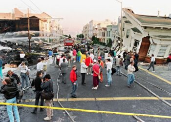 GEMPA bumi berukuran 6.9 magnitud pernah melanda San Francisco pada 1989. - AFP
