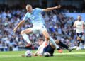 Penyerang Manchester City, Erling Haaland pasukan perlu kekal di atas padang, dengan sokongan penyokong menjadi elemen penting ketika mereka mengharungi tempoh penuh tekanan itu.-AFP