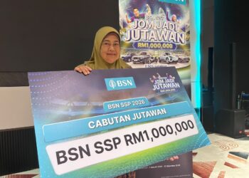 ARBAAI Mat Ali diumumkan pemenang ke-127 Cabutan Jutawan BSN SSP bagi bulan Ogos dengan membawa pulang hadiah RM1 juta di Alor Setar, Kedah hari ini.