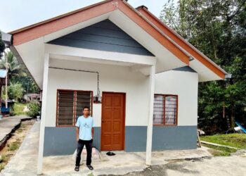 BAH Johan Bah Dot tidak menyangka impiannya untuk memiliki kediaman sendiri yang selesa terlaksana hasil bantuan Jakoa.