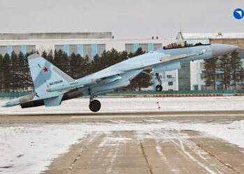 GAMBAR fail sebuah jet tempur Su-35S milik Russia. - AFP