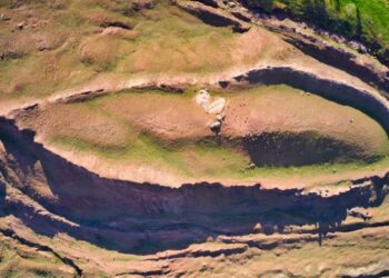LOKASI tempat bahtera Nabi Nuh dipercayai tertimbus. - NoahsArkScans.com/SWNS