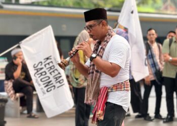 LEBIH 1,000 peserta memeriahkan program Keretapi Sarong Padang Besar 2026 di Padang Besar, Perlis hari ini.-UTUSAN/MOHD HAFIZ ABD. MUTALIB