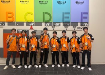Malaysia yang menurunkan Chen Tat Yann, Lim Chee Hong, Chong Han Hui, Ryan Na Jie Rong dan Lee Han Siang berdepan cabaran getir apabila berhadapan China yang dibarisi Huang Yaoqin, Wang Ke, Xu Bicheng, Meng Jiajun dan He Weijia.-IHSAN MESF
