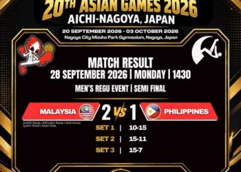 KEMENANGAN itu memastikan Malaysia menempah tiket ke final bertemu Thailand, sekali gus dalam usaha memburu pingat emas kedua dalam sepak takraw selepas berjaya meraih emas dalam acara berpasukan sebelum ini-IHSAN PSM
