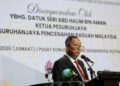 ABD Halim Aman ketika Majlis Penutupan Persidangan Penyelidikan Tatakelola, Integriti dan Antirasuah Peringkat Kebangsaan Kali Ke-5, di sini hari ini.